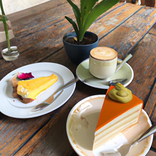 Một đĩa bánh ngon và cốc cà phê tại Quán Cafe Phan Xích Long.