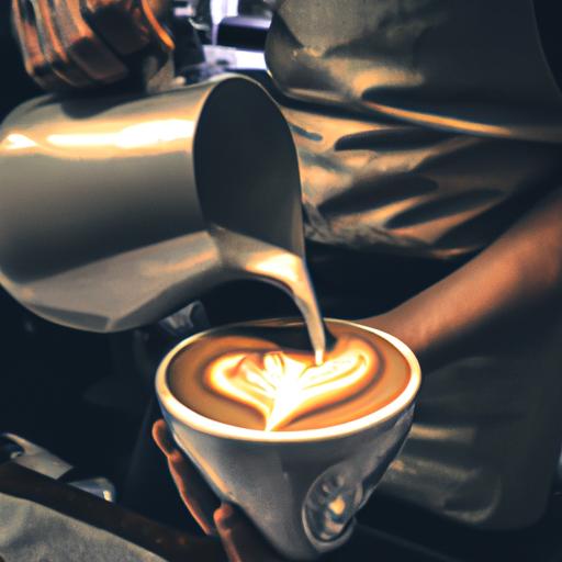 Barista tài ba tạo hình nghệ thuật trên cà phê latte tại Quán Cafe Milano