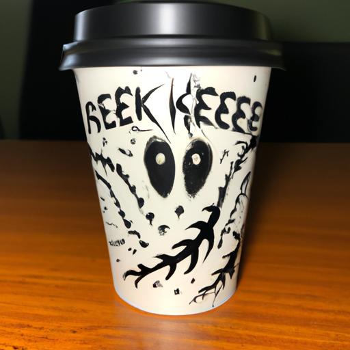 Cốc cà phê trang trí Halloween với thiết kế đáng sợ