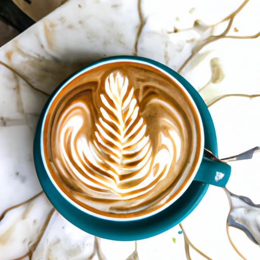 Ly cà phê thơm ngon với họa tiết latte độc đáo tại quán cafe sống ảo Gò Vấp