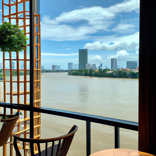 Quán cafe hiện đại với thiết kế tối giản và tầm nhìn ra sông Sài Gòn ở quận 2
