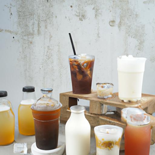 Nhiều loại đồ uống ngon được phục vụ tại quán cafe khung thép